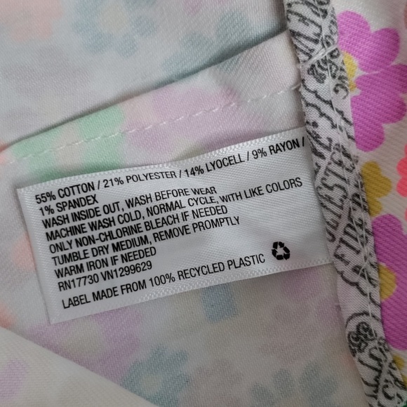 Wild Fable Floral Print Jean Mini Skirt Size 2 - Picture 4 of 7